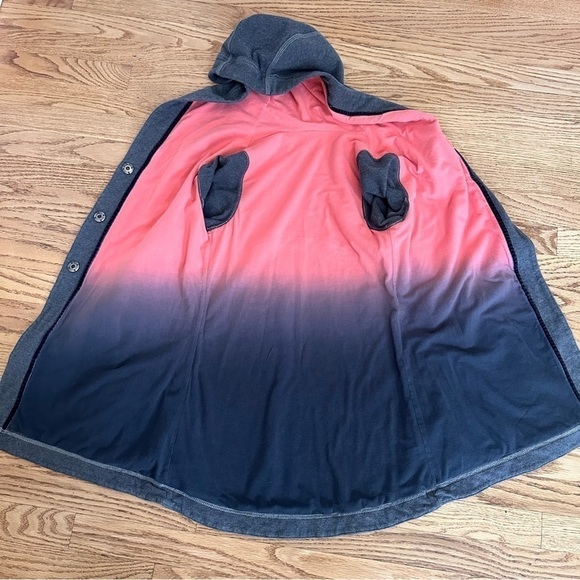 Lululemon Athletica Awareness Wrap Hooded Jacket Gray Ombré Size 2 - Picture 10 of 12